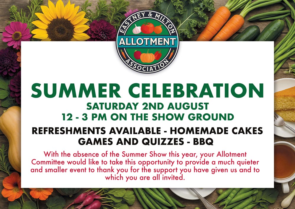 Allotment plot at Eastney Lake Allotments, Milton, Portsmouth