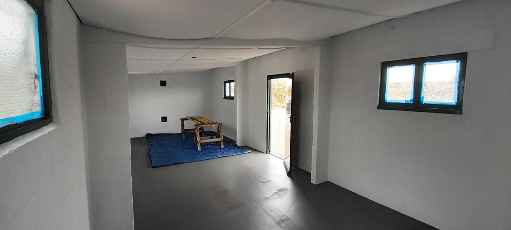 Redecorated allotment shop. Eastney and Milton Allotments, Portsmouth.