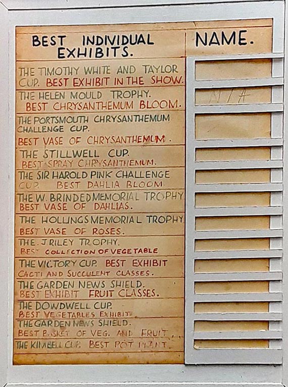 Eastney and Milton allotments - Best Individual Exhibits.